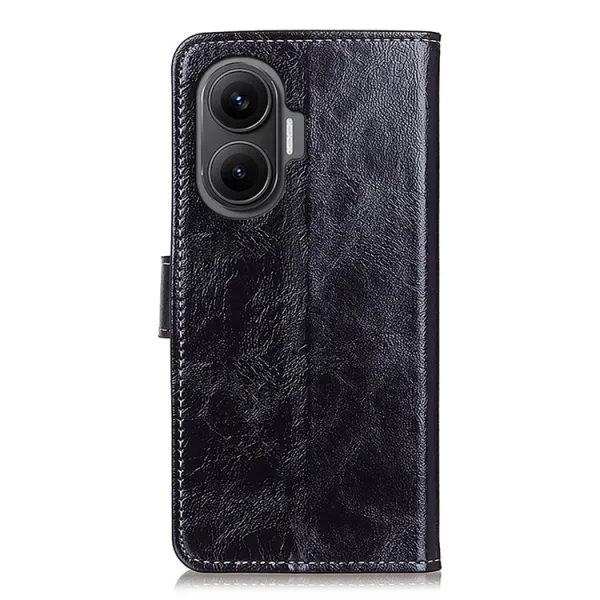 RETRO Peňaženkový obal Xiaomi Poco F7 čierny