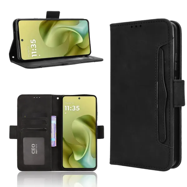 SLOT Peňaženkový obal pre Motorola Moto G86 5G čierny