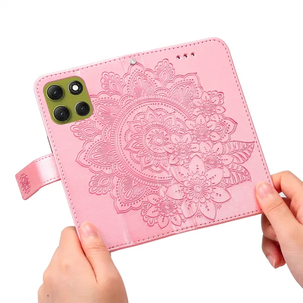 ART MANDALA Peňaženkový obal pre Motorola Moto G86 5G ružový
