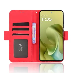 SLOT Peňaženkový obal pre Motorola Moto G86 5G červený