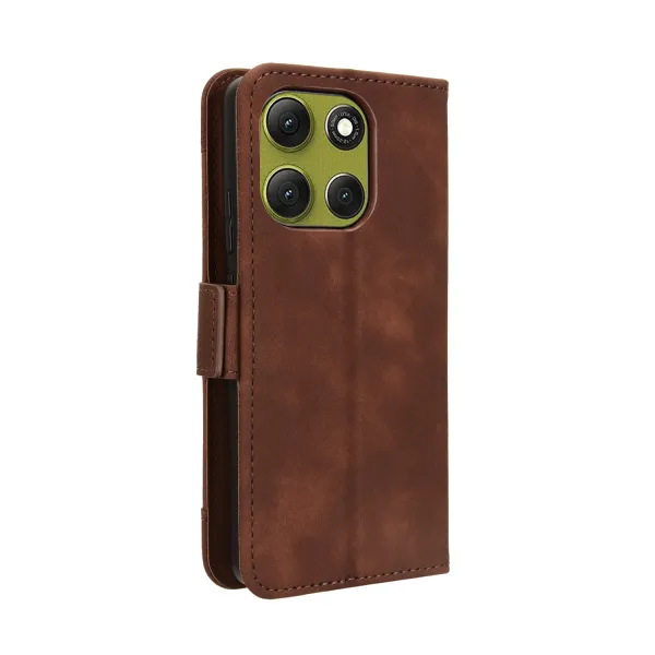 SLOT Peňaženkový obal pre Motorola Moto G86 5G hnedý