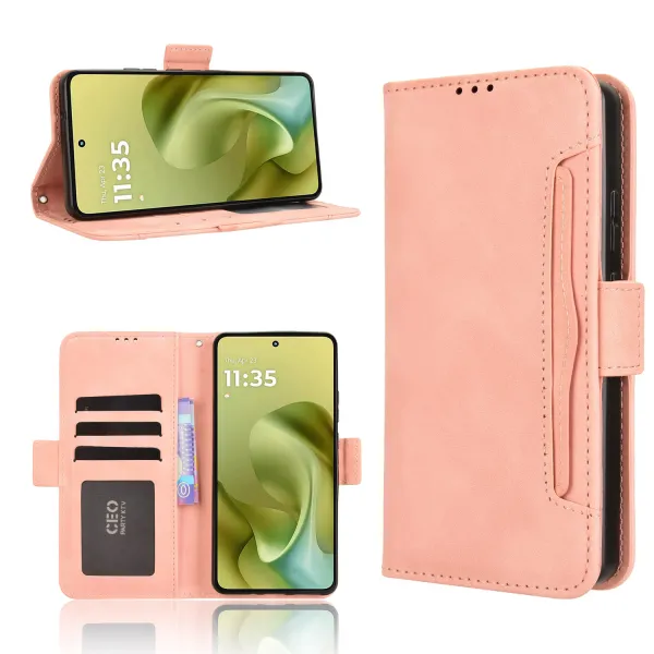SLOT Peňaženkový obal pre Motorola Moto G86 5G ružový