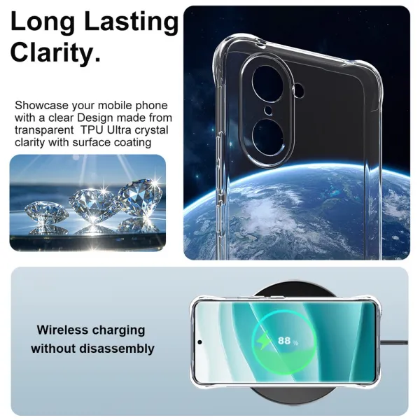 IMAK Ochranný obal pre OnePlus Nord CE 5 5G priehľadný