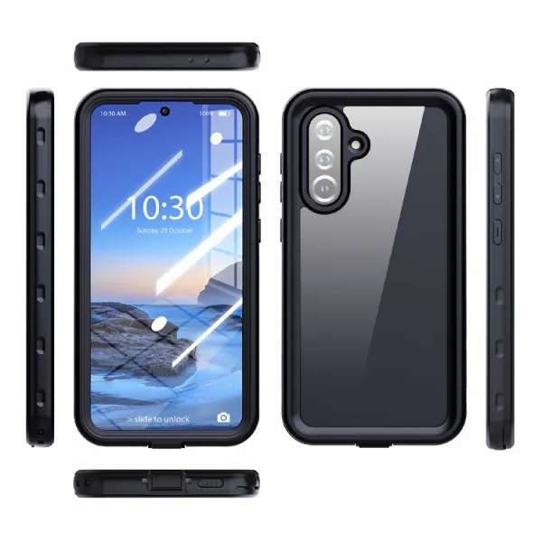 SOLID IP68 Obojstranný kryt pre Samsung Galaxy A36 čierny