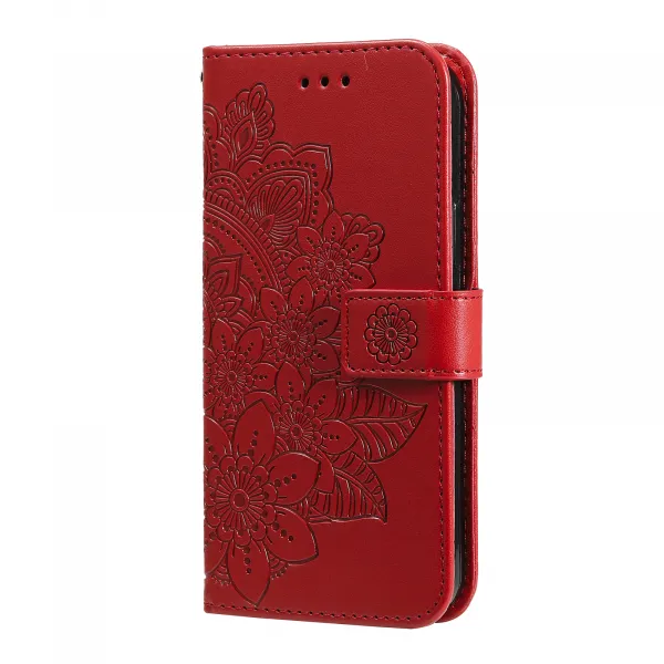 ART MANDALA Peňaženkový obal pre Motorola Moto G86 5G červený