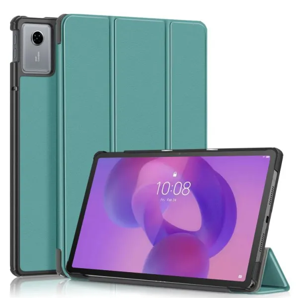 LEATHER Zaklápací kryt pre Lenovo Idea Tab 11 / Tab K11 Gen2 zelený