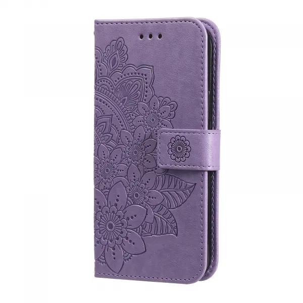 ART MANDALA Peňaženkový obal pre Motorola Moto G86 5G fialový
