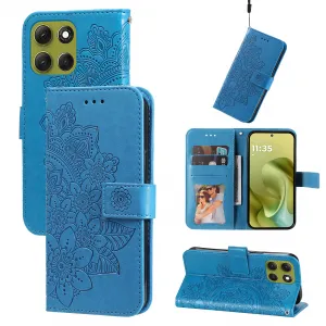 ART MANDALA Peňaženkový obal pre Motorola Moto G86 5G modrý