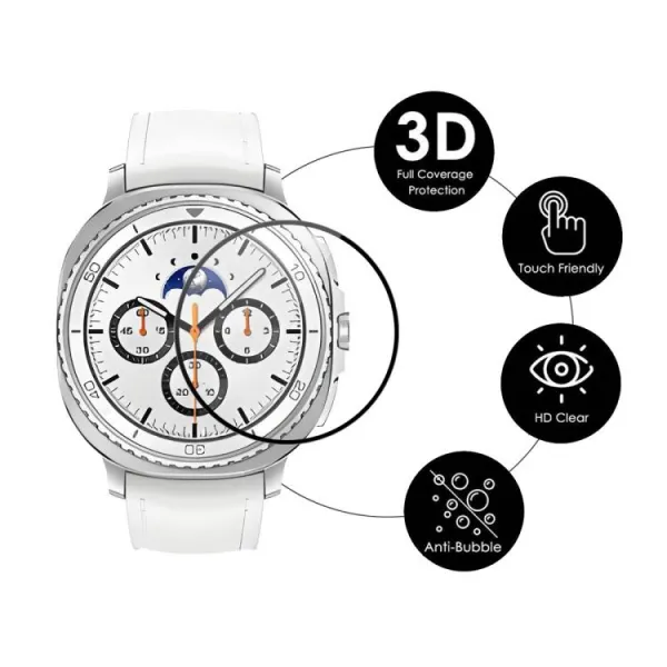 ENKAY 2x 3D Ochranná fólia pre Samsung Galaxy Watch8 Classic 46mm