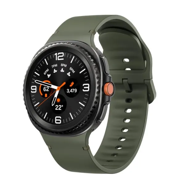 SILICONE Vymeniteľný remienok pre Samsung Galaxy Watch8 / Watch8 Classic tmavozelený