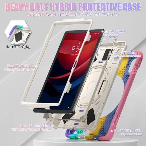 SOLID Odolný obal pre Lenovo Idea Tab 11 / Tab K11 Gen2 RAINBOW
