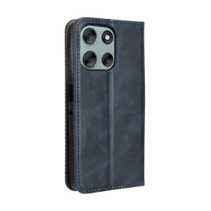 BUSINESS Peňaženkový obal pre Motorola Moto G56 5G modrý
