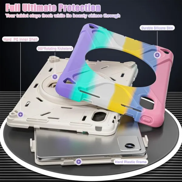 SOLID Odolný obal pre Lenovo Idea Tab 11 / Tab K11 Gen2 RAINBOW