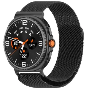 MILANESE Kovový remienok pre Samsung Galaxy Watch8 / Watch8 Classic čierny