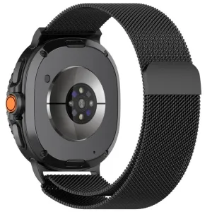 MILANESE Kovový remienok pre Samsung Galaxy Watch8 / Watch8 Classic čierny