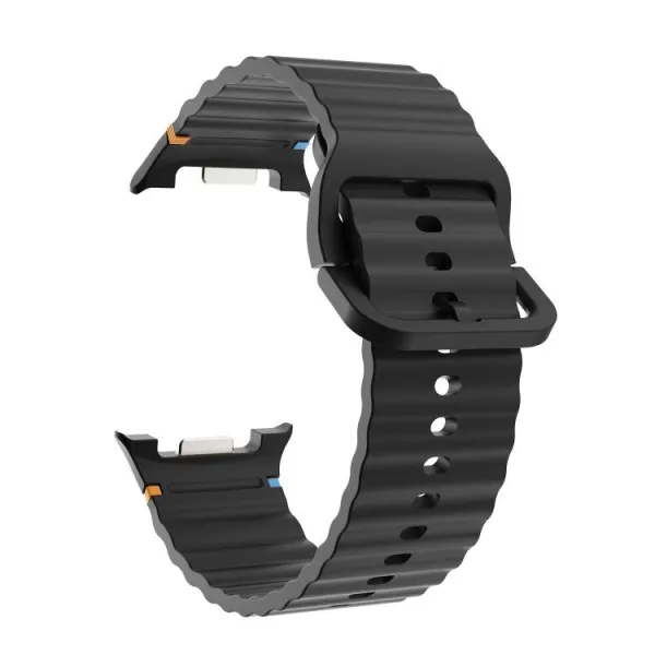 WAVY Silikónový remienok pre Samsung Galaxy Watch8 / Watch8 Classic čierny