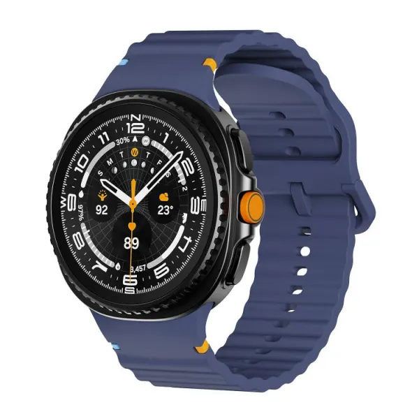 WAVY Silikónový remienok pre Samsung Galaxy Watch8 / Watch8 Classic tmavomodrý