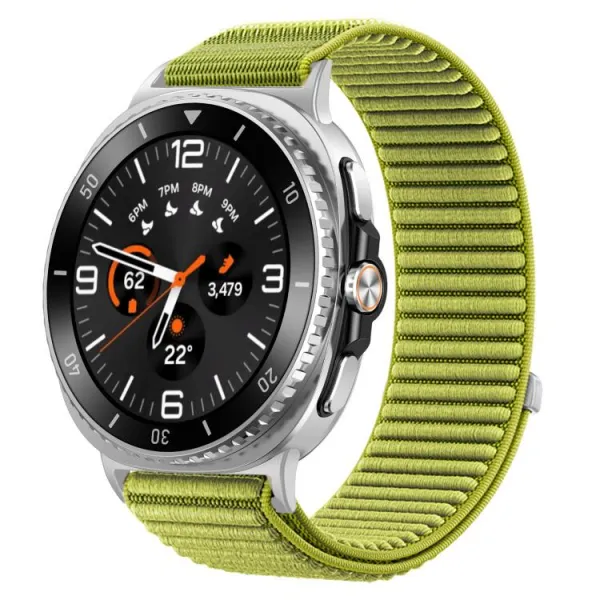 NYLON Vymeniteľný remienok pre Samsung Galaxy Watch8 / Watch8 Classic svetlozelený