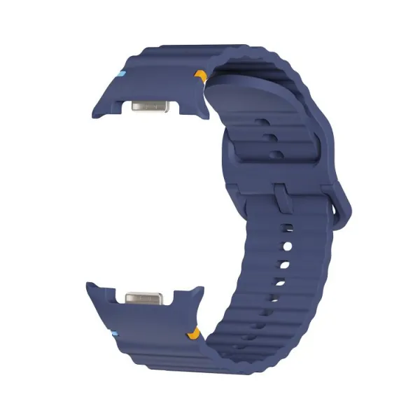 WAVY Silikónový remienok pre Samsung Galaxy Watch8 / Watch8 Classic tmavomodrý