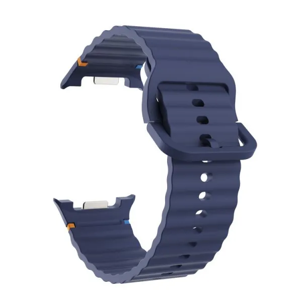 WAVY Silikónový remienok pre Samsung Galaxy Watch8 / Watch8 Classic tmavomodrý
