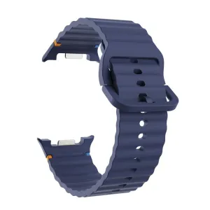 WAVY Silikónový remienok pre Samsung Galaxy Watch8 / Watch8 Classic tmavomodrý