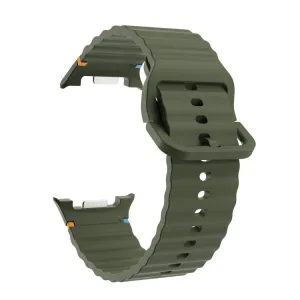 WAVY Silikónový remienok pre Samsung Galaxy Watch8 / Watch8 Classic tmavozelený