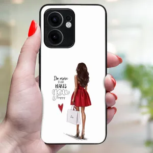 MY ART Ochranný kryt pre Oppo Reno13 F 5G / Reno13 FS 5G RED DRESS (137)
