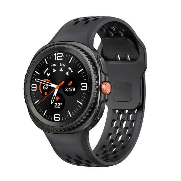 AIRY Silikónový remienok pre Samsung Galaxy Watch8 / Watch8 Classic čierny