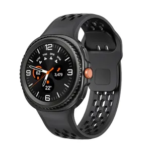 AIRY Silikónový remienok pre Samsung Galaxy Watch8 / Watch8 Classic čierny