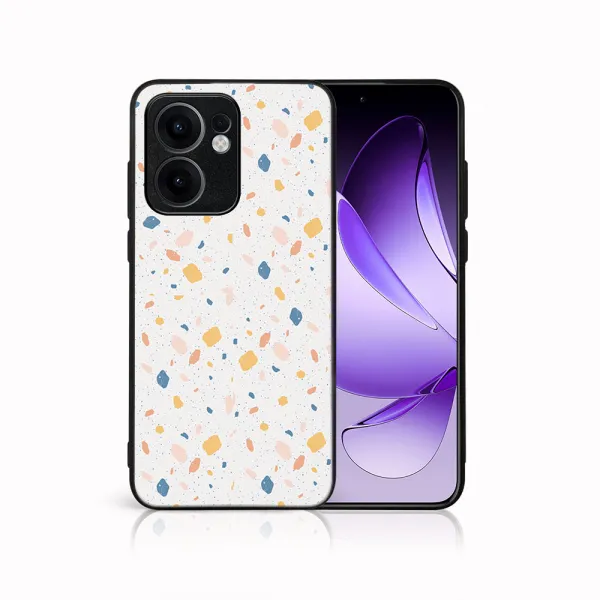 MY ART Ochranný kryt pre Oppo Reno13 F 5G / Reno13 FS 5G ORANGE TERRAZZO (165)