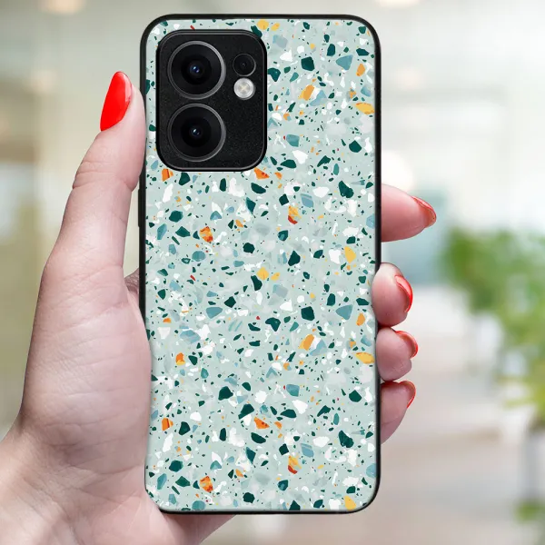 MY ART Ochranný kryt pre Oppo Reno13 F 5G / Reno13 FS 5G BLUE TERRAZZO (164)