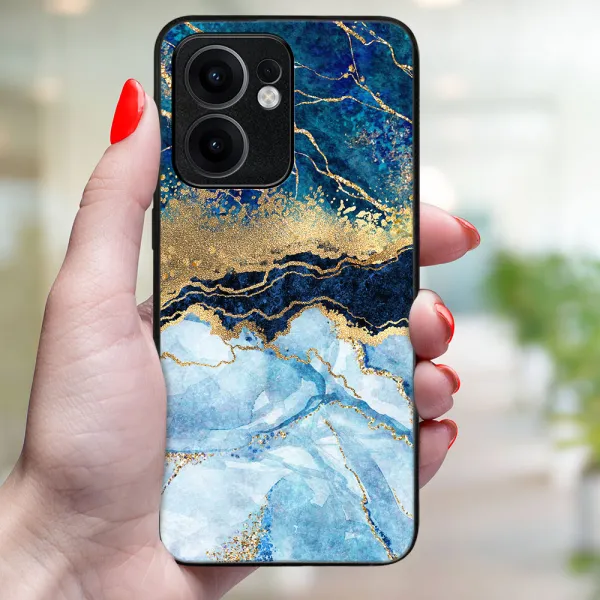 MY ART Ochranný kryt pre Oppo Reno13 F 5G / Reno13 FS 5G BLUE MARBLE (141)