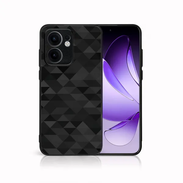 MY ART Ochranný kryt pre Oppo Reno13 F 5G / Reno13 FS 5G BLACK TRIANGLES (232)