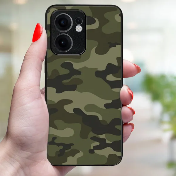 MY ART Ochranný kryt pre Oppo Reno13 F 5G / Reno13 FS 5G GREEN CAMO (235)