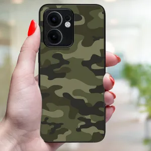 MY ART Ochranný kryt pre Oppo Reno13 F 5G / Reno13 FS 5G GREEN CAMO (235)