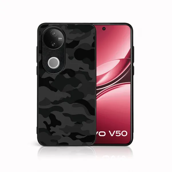MY ART Ochranný kryt pre Vivo V50 5G BLACK CAMO (234)
