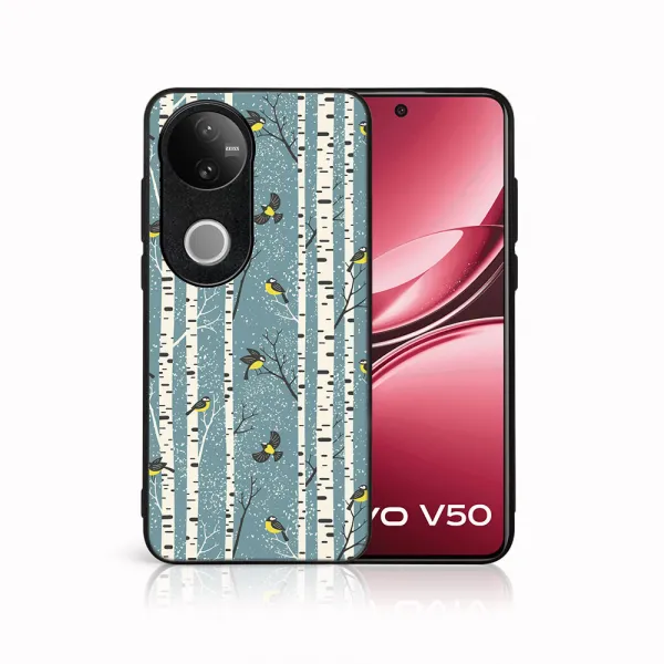 MY ART Kryt s vianočným dizajnom Vivo V50 5G BIRCH (072)