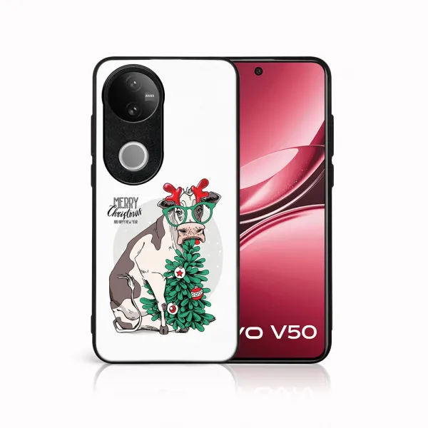 MY ART Kryt s vianočným dizajnom Vivo V50 5G MERRY CHRISTMAS (074)