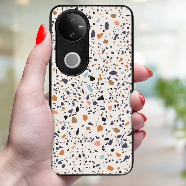 MY ART Ochranný kryt pre Vivo V50 5G BEIGE TERRAZZO (162)