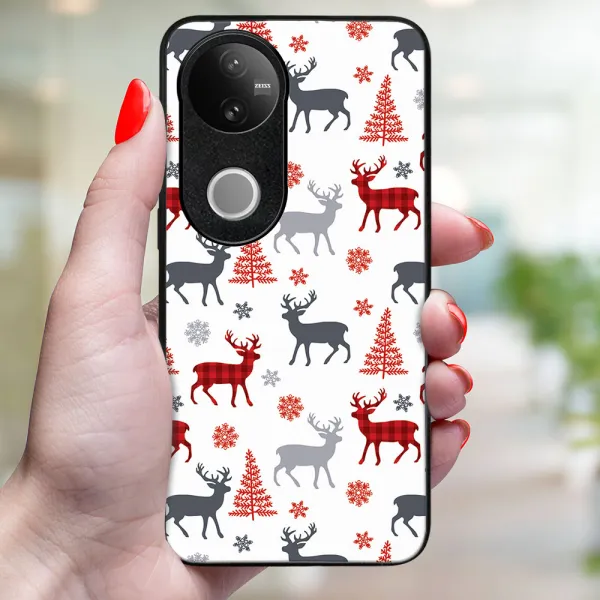 MY ART Kryt s vianočným dizajnom Vivo V50 5G DEER (068)