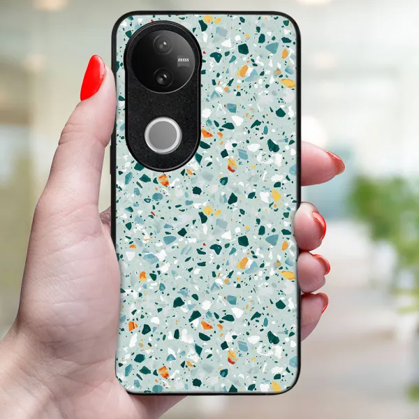 MY ART Ochranný kryt pre Vivo V50 5G BLUE TERRAZZO (164)