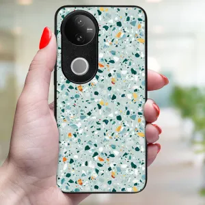 MY ART Ochranný kryt pre Vivo V50 5G BLUE TERRAZZO (164)
