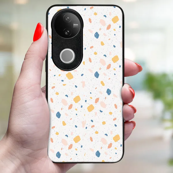 MY ART Ochranný kryt pre Vivo V50 5G ORANGE TERRAZZO (165)