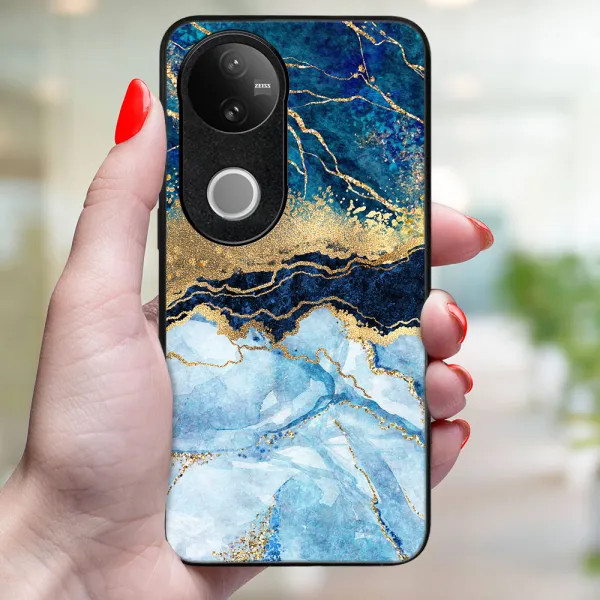 MY ART Ochranný kryt pre Vivo V50 5G BLUE MARBLE (141)