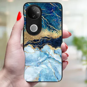 MY ART Ochranný kryt pre Vivo V50 5G BLUE MARBLE (141)