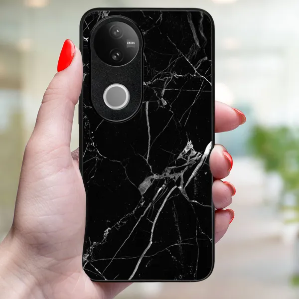 MY ART Ochranný kryt pre Vivo V50 5G BLACK MARBLE (142)