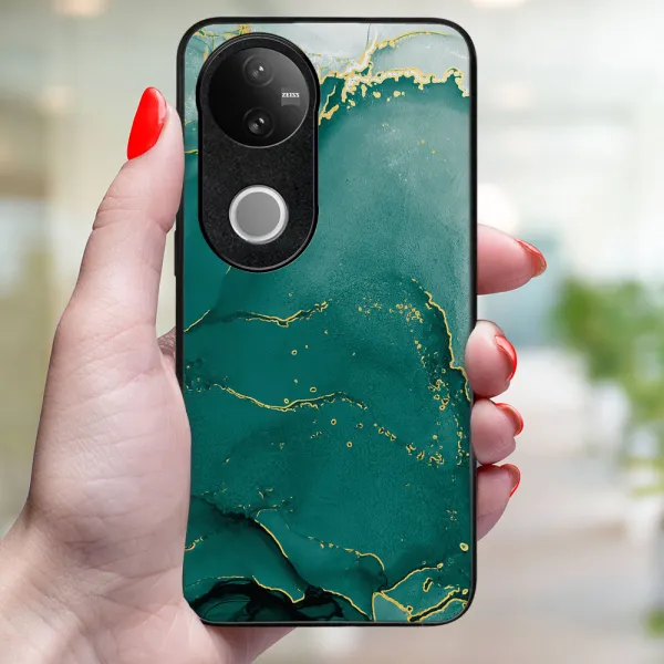 MY ART Ochranný kryt pre Vivo V50 5G GREEN MARBLE (145)
