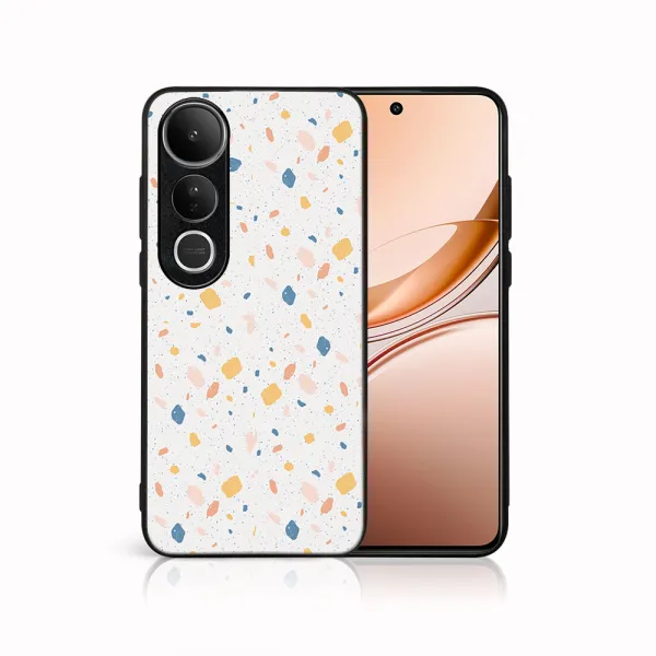 MY ART Ochranný kryt pre Vivo V50 Lite ORANGE TERRAZZO (165)