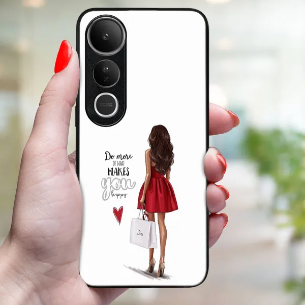 MY ART Ochranný kryt pre Vivo V50 Lite RED DRESS (137)
