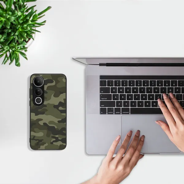 MY ART Ochranný kryt pre Vivo V50 Lite GREEN CAMO (235)